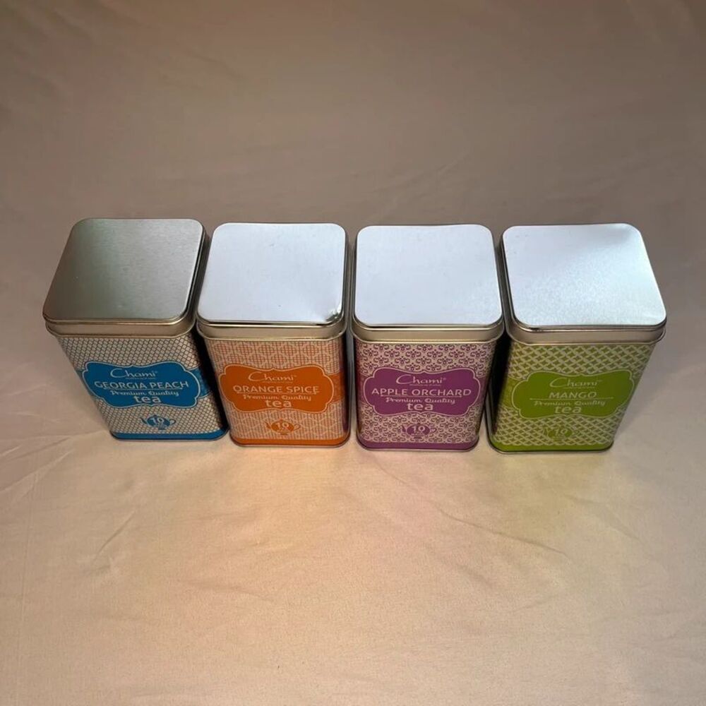 Chami Tea Tins Set of 4 - empty tins